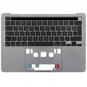 A2289 Topcase Tastatur mit Backlit und Touchbar für Apple Macbook Pro Retina 13" 2020 deutsch grau