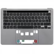 A2289 Topcase Tastatur mit Backlit und Touchbar für Apple Macbook Pro Retina 13" 2020 deutsch grau