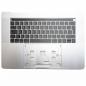 Preview: Apple Macbook Pro 15" A1707 DE Topcase mit Touchbar und Tastatur Beleuchtet 2016 Palmrest silber