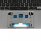 Mobile Preview: Topcase Handauflage mit Tastatur für Macbook Pro 13" Retina A2251 2020 Grau