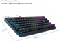 Preview: Gaming Mechanische USB Tastatur aus Aluminiumlegierung 88 Tasten RGB Backlight Gamer