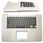 Preview: MacBook Pro A1286 Topcase Handauflage Tastatur mit Backlight Palmrest 2009 2010 2011 2012