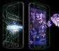 Preview: Smartphone Handy Tempered Glas Panzer Folie Film Display Scheiben Schutz