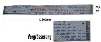 AWM 20624 80C 60V Flachbandkabel Flex Kabel Ribbon Cable 40pin 200mm lang