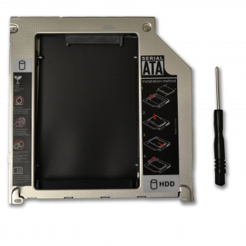 2. HDD SSD Optibay Festplatte Einbaurahmen Caddy für MacBook Pro 13" 15" 17"  A1286 A1278 A1297