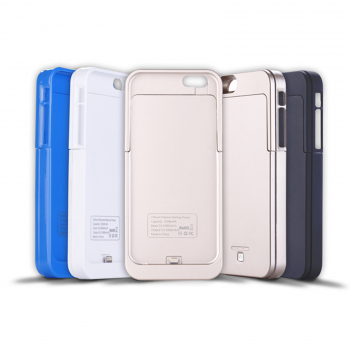 Für iPhone 5 5S Ladeschale Battery Power Case Bank Zusatz Akku externe mobile Ladegerät