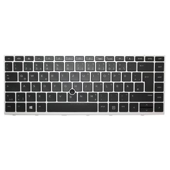 Tastatur für HP Probook 430 440 445 G5 silber deutsch mit Beleuchtung L00738-041