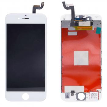 Display für Apple iPhone 6s Retina Digitizer Touch Screen Full LCD weiss 4,7" mit Rahmen