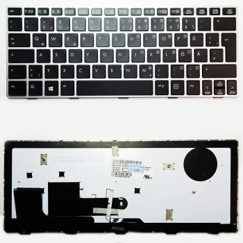Tastatur für HP EliteBook Revolve 810 G1 G2 G3 DE QWERTZ Keyboard mit Beleuchtung 11,6 Zoll