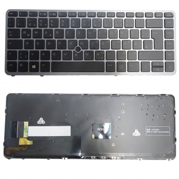 Tastatur für HP Elitebook 840 740 G1 G2 745 750 750 G1 850 G2 DE QWERTZ Keyboard mit Beleuchtung