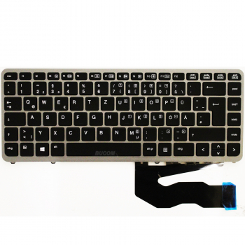 Tastatur für HP Elitebook 840 740 G1 G2 745 750 750 G1 850 G2 DE QWERTZ Keyboard mit Beleuchtung
