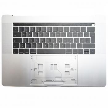 Apple Macbook Pro 15" A1707 DE Topcase mit Touchbar und Tastatur Beleuchtet 2016 Palmrest silber