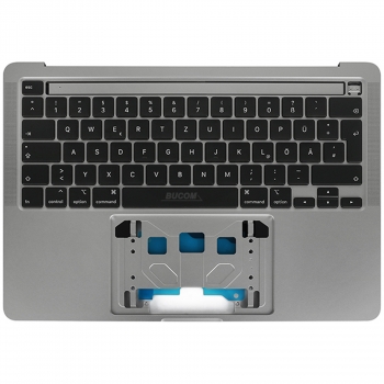 Topcase Handauflage mit Tastatur für Macbook Pro 13" Retina A2251 2020 Grau