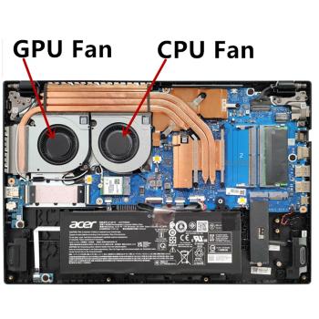 CPU GPU Lüfter Fan für Acer Nitro V 15 ANV15-51 N23Q22