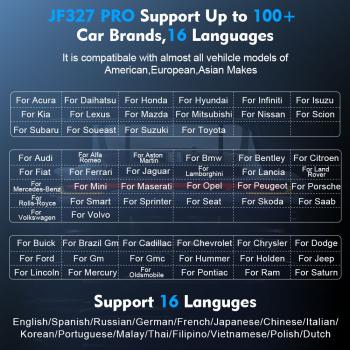 JF327 Pro OBD2 AUTO Diagnose Adapter mit Bluetooth 5.0 + PIC18F25K80 Chips