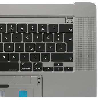A2141 Topcase Tastatur mit Backlight für Apple Macbook Pro Retina 16" 2019 deutsch grau