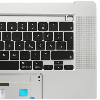 A2141 Topcase Tastatur mit Backlight für Apple Macbook Pro Retina 16" 2019 deutsch silber