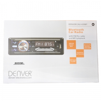 DENVER AUTO RADIO BLUETOOTH USB SD Slot AUX MP3 Stereo 4x25W mit Freisprechfunktion