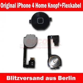 iPhone 4 Homebutton mit Flexkabel Matte schwarz