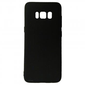 Silikon Case Schutz Hülle Schale für Samsung S8 Cover Rückseite Handyhülle Ultra Dünn schwarz