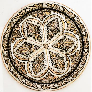 Handgemachtes Kupfer Servierplatte aus der Türkei Handmade