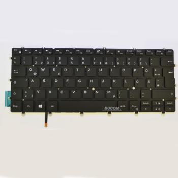 Tastatur mit Backlite für Dell XPS 13 9370 9380 9575 deutsch 04HP10 schwarz