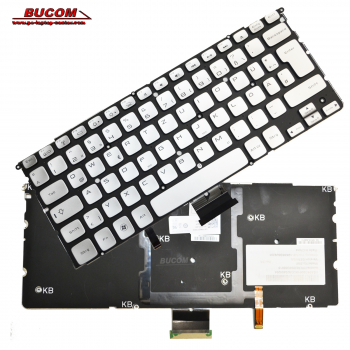 Tastatur für Dell Studio XPS 14z L412z 15z L511z L512z mit Backlight DE Keyboard Silber