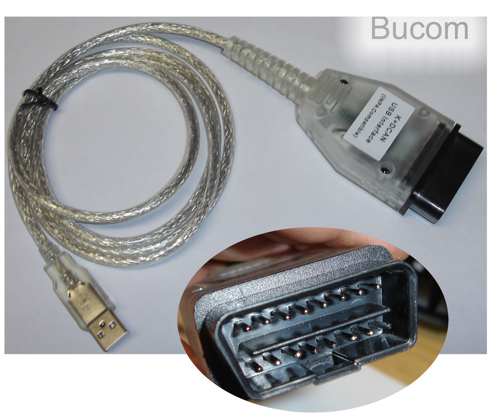 OBD Interface Kabel für BMW EOBD OBDII OBD2 kompatibel mit Carly inkl.  Adapter für Handy