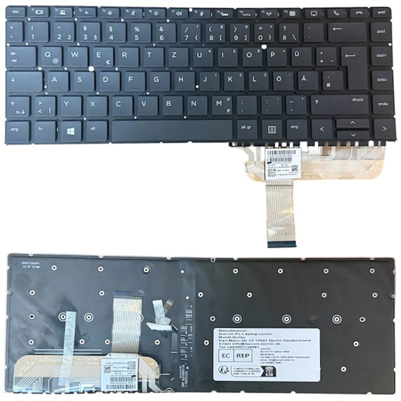 Tastatur für HP Elitebook x360 1040 G4 G5 G6 mit Beleuchtung L41041-041