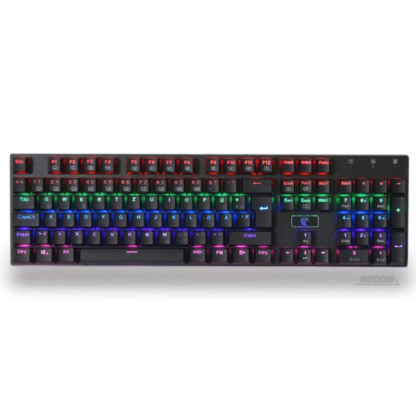 USB Hochwertiges 105 Tasten Mechanische Gaming Tastatur Multicolor 9 LED-Hintergrundbeleuchtung