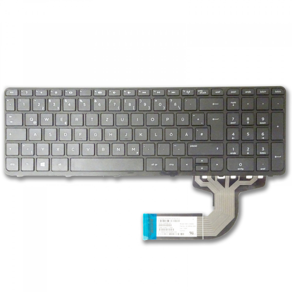Tastatur für HP Pavilion 15-n 15-e 250 G3 255 G3 256 G3 Serie QWERTZ DE Keyboard mit Rahmen