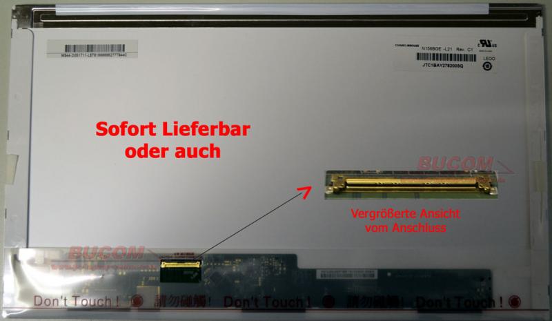 15,6" Notebook LED Display ersetzt B156XW02 LTN156AT05 LP156WH2 CLAA156WB11