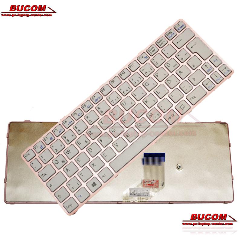 Tastatur für Sony Vaio SVE11 SVE1111 SVE 1112 SVE11125CC SVE11115ECB QWERTZ DE Keyboard PINK