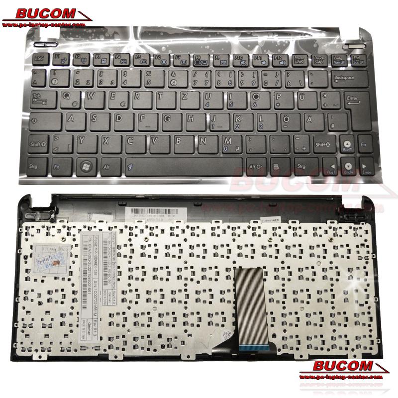 Asus Eee PC X101 X101H X101CH Tastatur deutsch Keyboard mit Rahmen Frame black