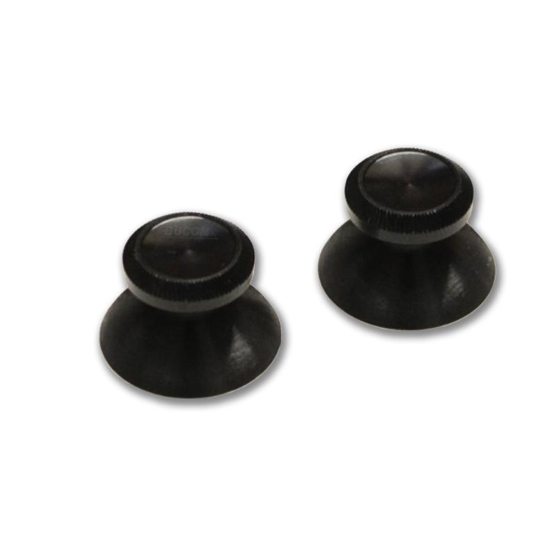 2X Alu Metall Thumb Stick f. Sony Playstation PS4 Joystick Controller Schwarz