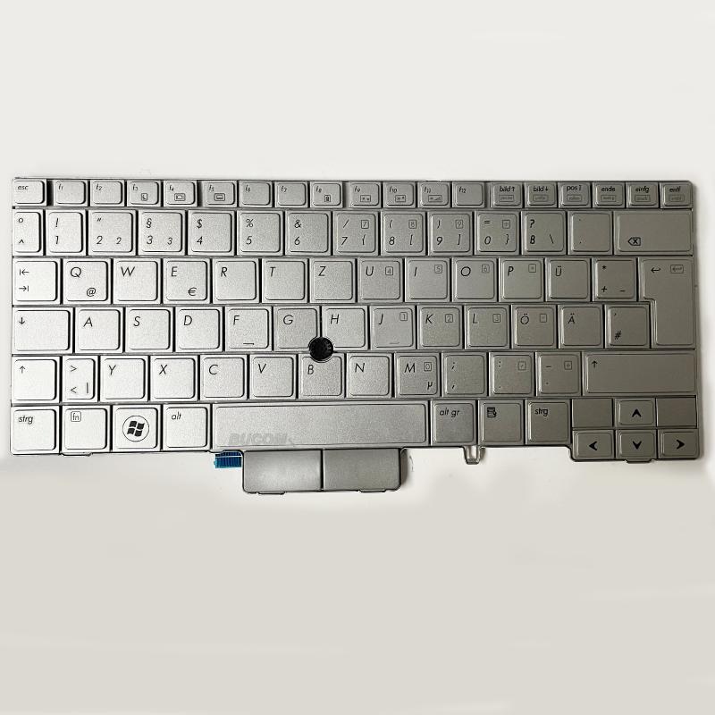 Tastatur HP EliteBook 2740 2740p 2760p MP-09B6 deutsch silber