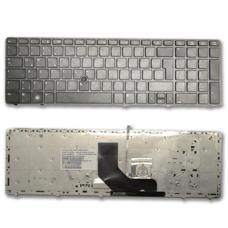DE Tastatur für HP EliteBook 8560P 8570P ProBook 6560 6560P Keyboard Schwarz