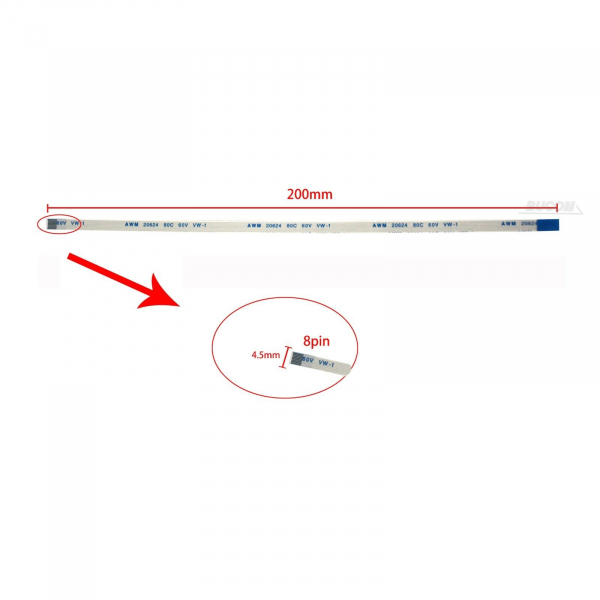 8 Pin 20cm Touchpad Flachband Kabel Flexkabel für Asus X550 X550V X550C X550CC