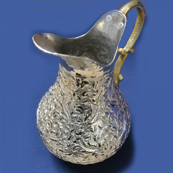 Handgemachtes Trinkset aus Kupfer Becher 8 Teilig aus der Türkei Handmade in Silber
