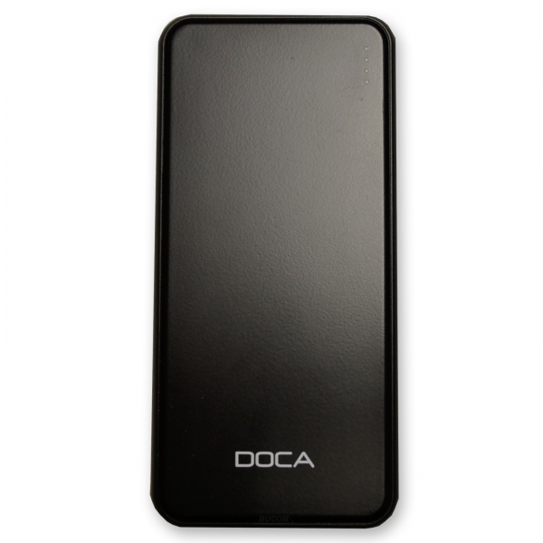 Doca Dual USB Power Bank Slim Design 5000mAh Externer Power Akku für Smartphone Tablet mit LED Leuchte für Ladestand