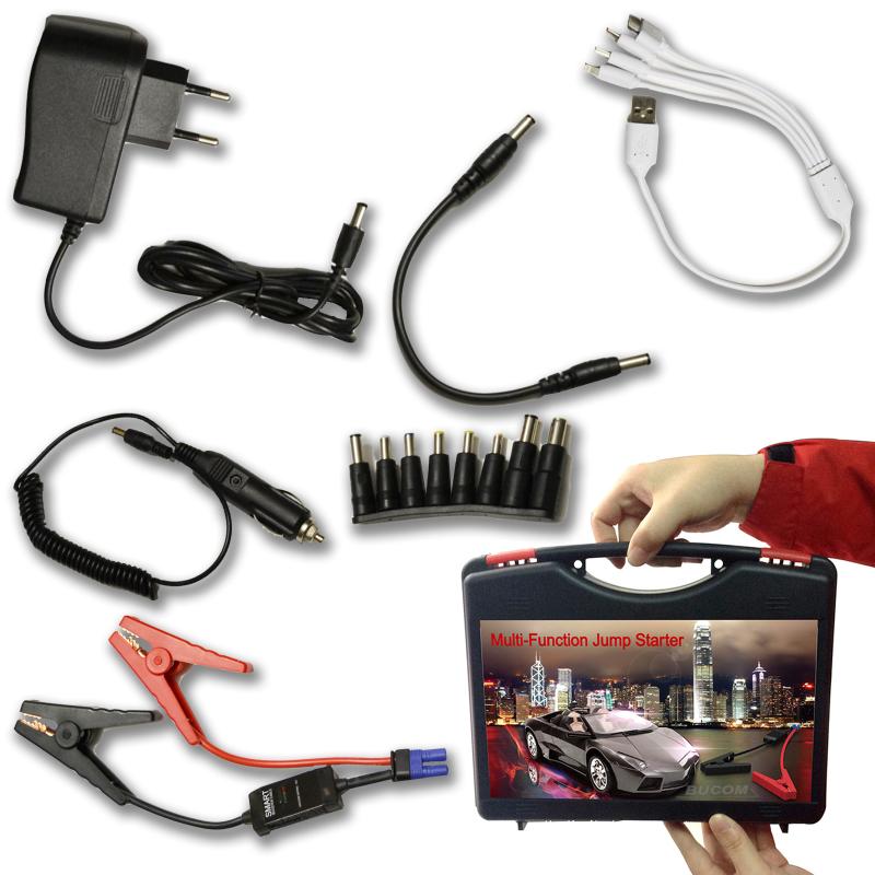 Multi Funktion Auto Jump Starthilfe Ladegerät Power Bank Energiestation Doca 15800mAh