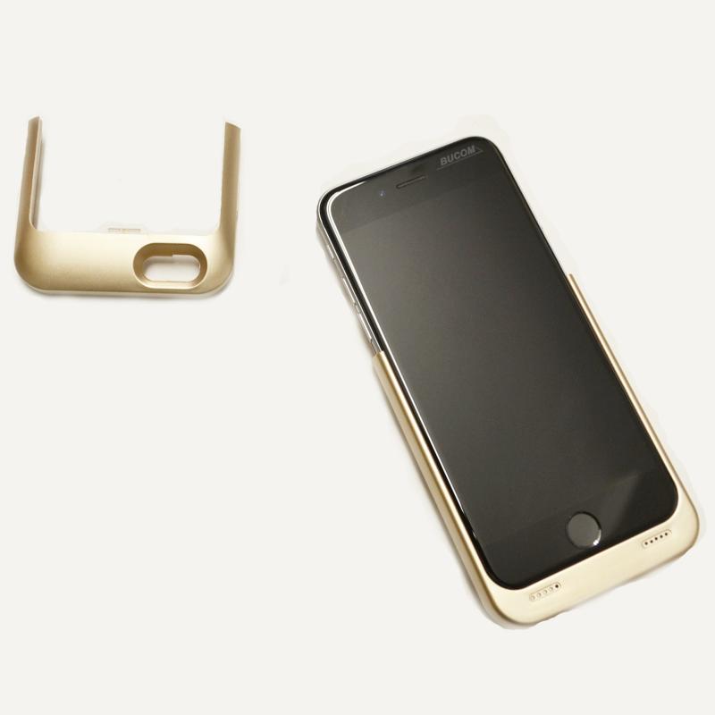 Für Apple iphone 6 6S Power Bank mobile Lade Schale Case Akku Battery 3400mAh Gold