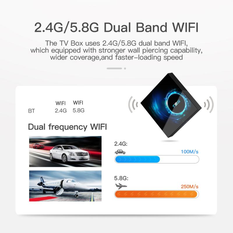 Quad Core Top-Box Media Player T95 Smart Tv Box Android TV BOX 10 6k 2.4g Wifi
