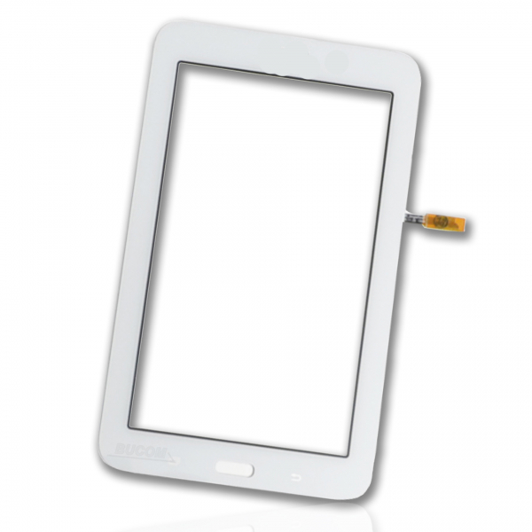 Display Glas für Samsung Galaxy Tab 3 Lite 7" SM T113 Touch Screen Front Scheibe Digitizer weiß Selbstklebend