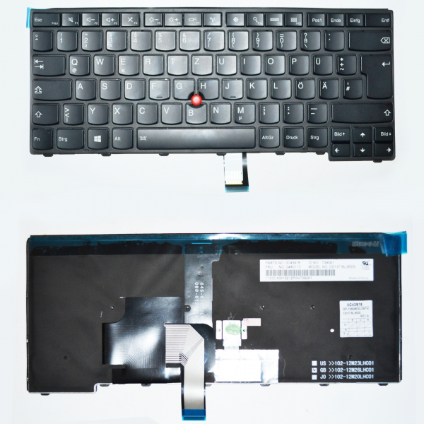 Tastatur für IBM Lenovo Thinkpad T440 T440P T440S T431 L470 T431S L440 E431 E440 DE Beleuchtet