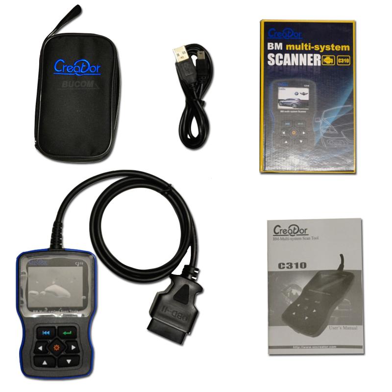 OBD Multi System Scanner Diagnose Gerät für BMW E60 E63 E64 F12  F13 X3 E83 X5 E53 X5 70 X6 E71 X1 84 deutsch C310+