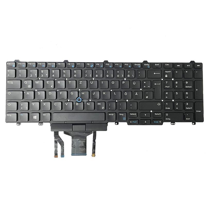 Tastatur für Dell Latitude E5550 E5570 E5580 E5590 02R2P6 mit Backlight deutsch