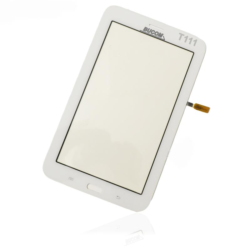 SM-T111 7.0 LTE Touchscreen Touch Front Glas Tablet Glass Digitizer Scheibe weiss selbst klebend für Samsung Galaxy Tab 3