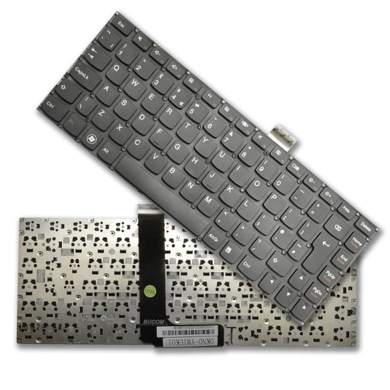 Tastatur QWERTY für IBM Lenovo ideaPad U430 UK Layout schwarz