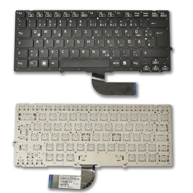 Tastatur für Sony Vaio VPC-SB VPC-SB3C VPC-SB1V9E/B VPC-SB3L9E/R VPC-SB1Z9E/B Serie DE Keyboard Schwarz